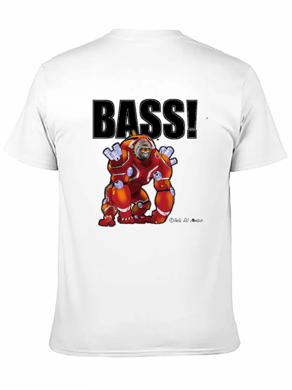 DJ Mondo's Rave: BASS! Unisex Short Sleeve Soft Cotton T-Shirt – Casual Everyday Wear