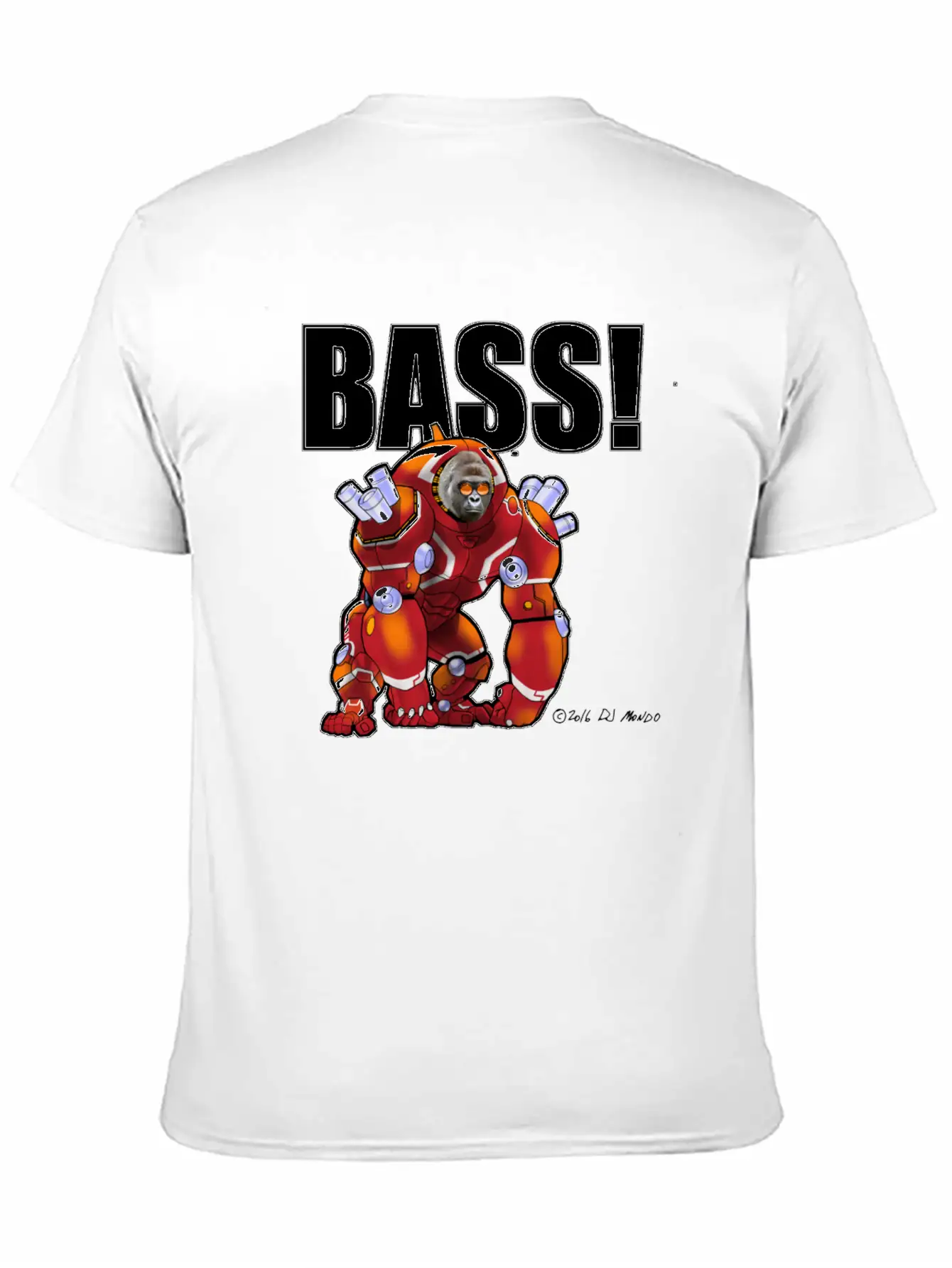 DJ Mondo's Rave: BASS! Unisex Short Sleeve Soft Cotton T-Shirt – Casual Everyday Wear