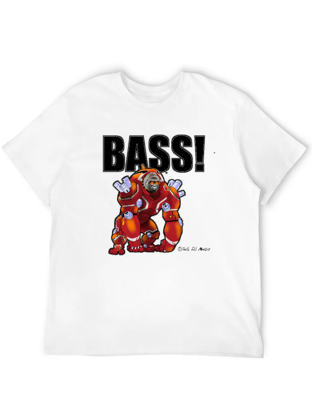 DJ Mondo's Rave: BASS! Unisex Short Sleeve Soft Cotton T-Shirt – Casual Everyday Wear