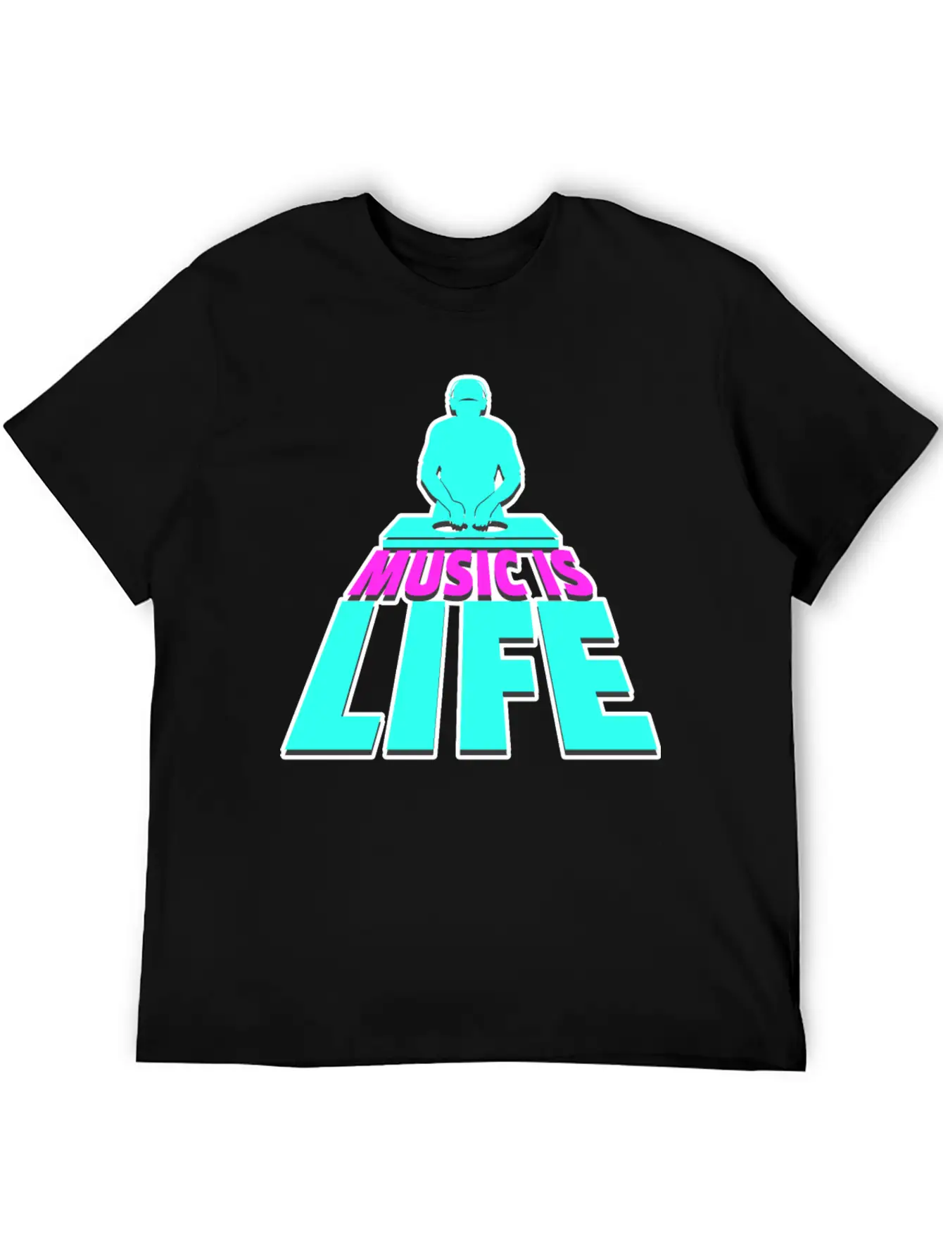 DJ Music Disk Jockey Stylish Everyday T-Shirt – Unisex Basic Cotton Tee