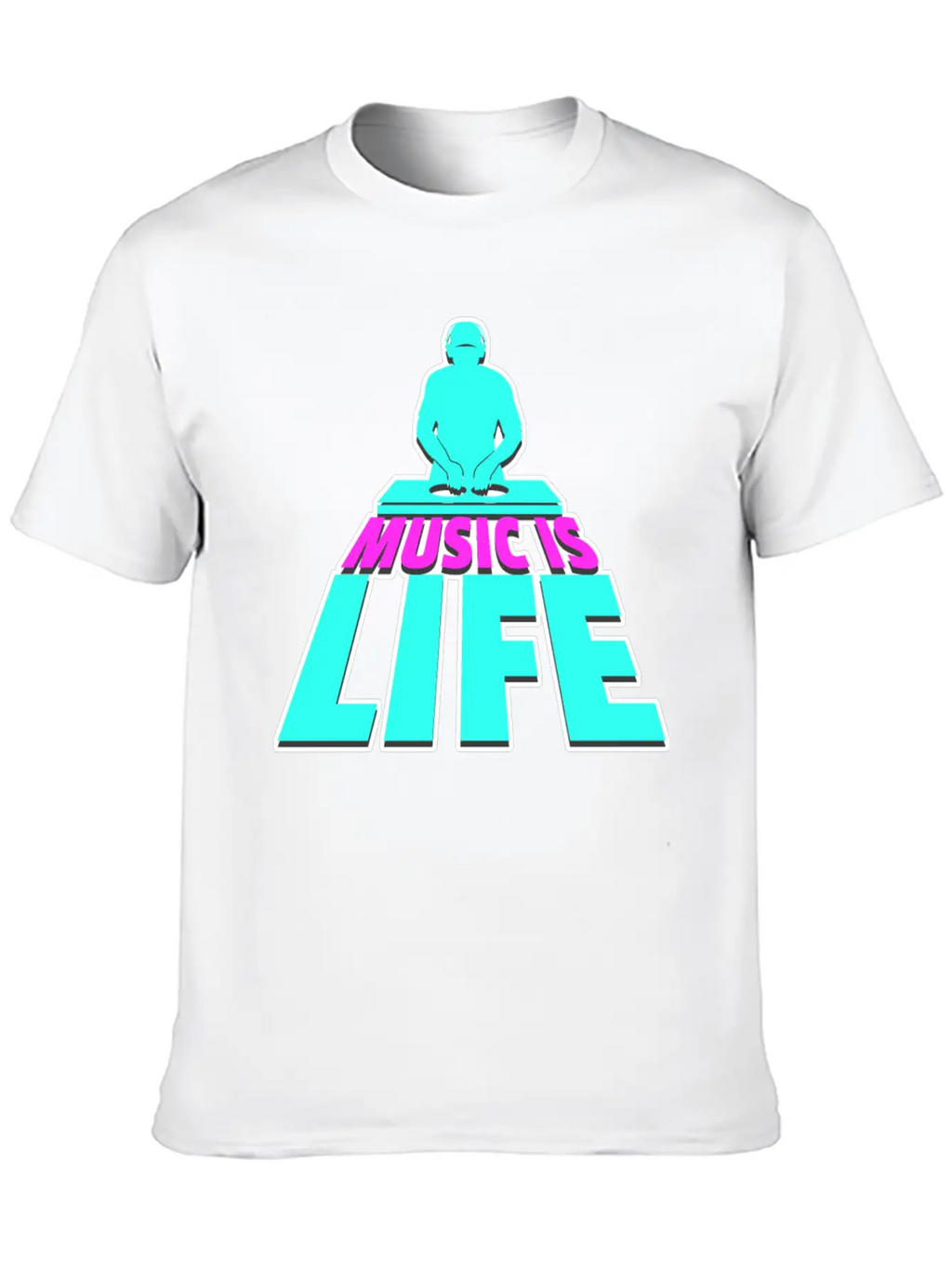 DJ Music Disk Jockey Stylish Everyday T-Shirt – Unisex Basic Cotton Tee