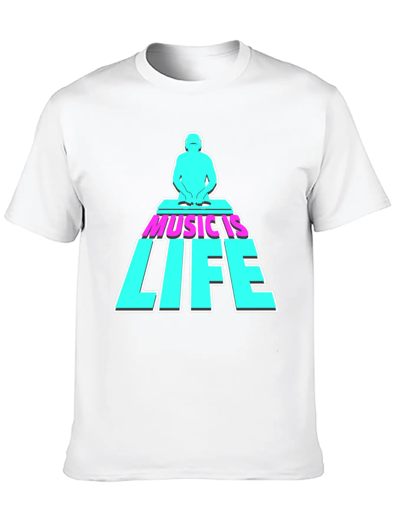 DJ Music Disk Jockey Stylish Everyday T-Shirt – Unisex Basic Cotton Tee