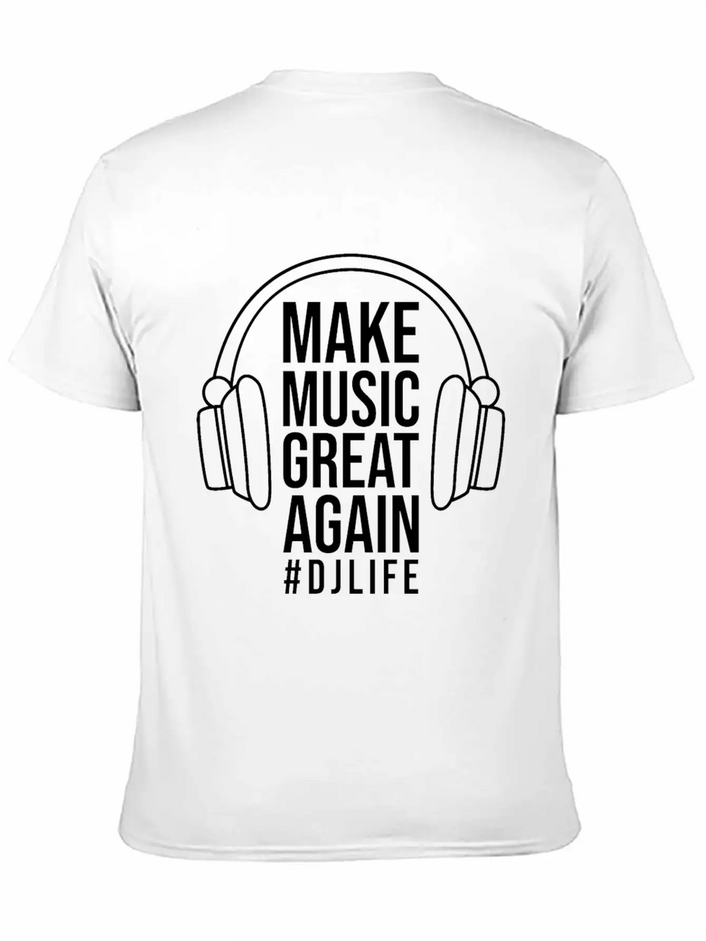 DJ Records Djane Turntable Music Vinyl Unisex Short Sleeve Soft Cotton T-Shirt – Casual Everyday Wear