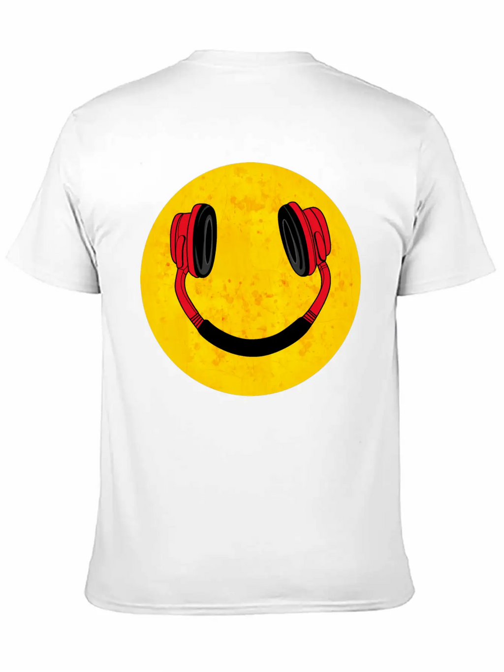 DJ Smile Music Headphones Breathable Soft Cotton T-Shirt – Timeless Casual Look