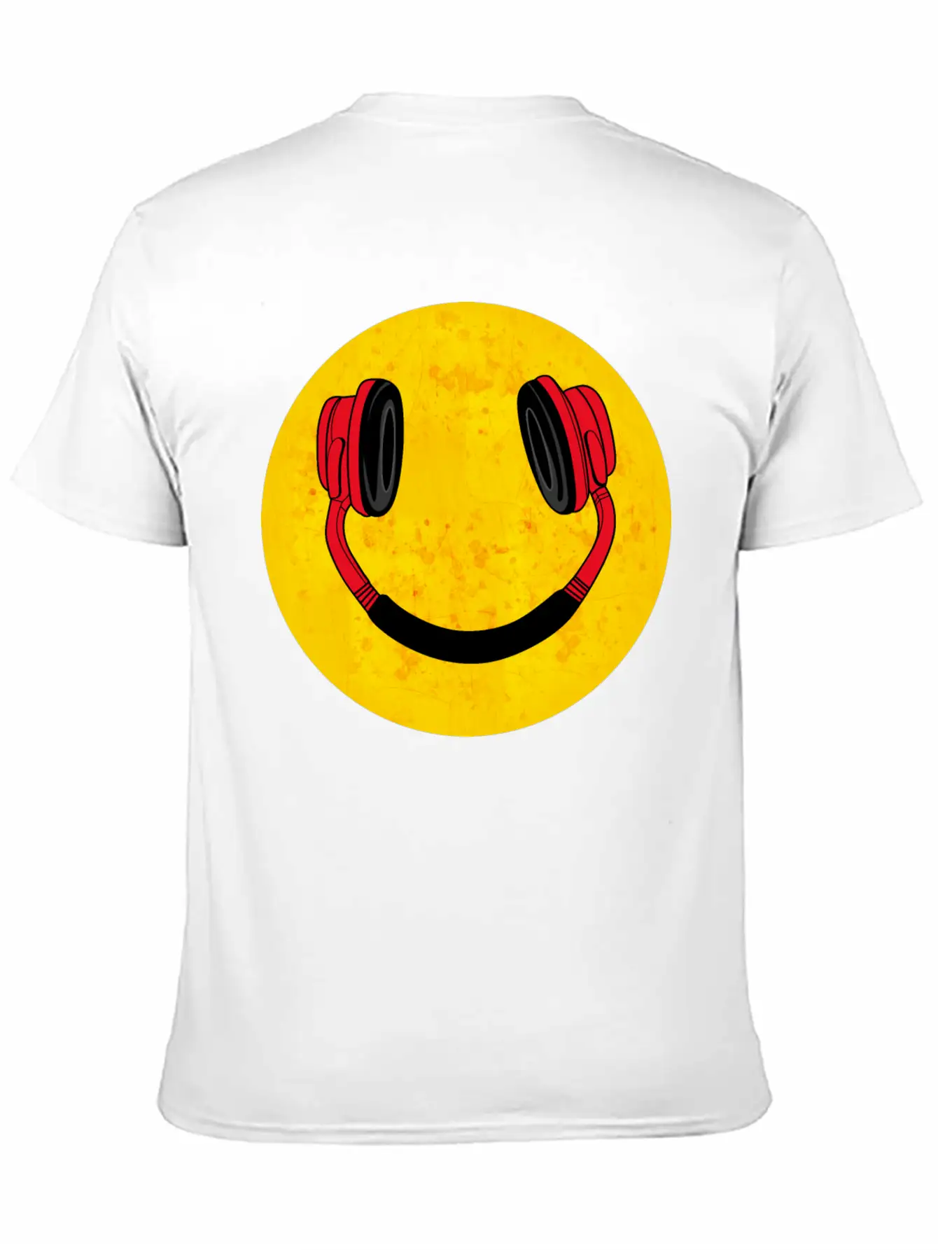 DJ Smile Music Headphones Breathable Soft Cotton T-Shirt – Timeless Casual Look