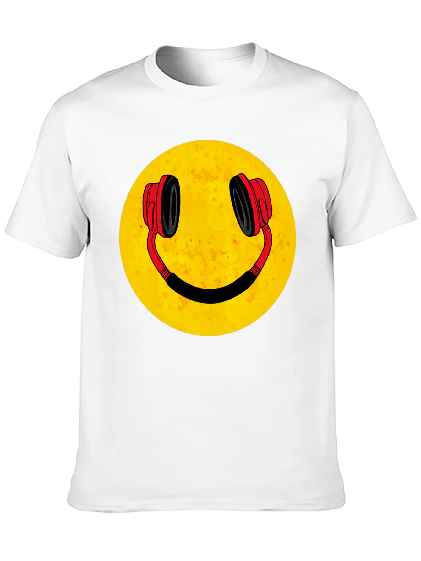 DJ Smile Music Headphones Breathable Soft Cotton T-Shirt – Timeless Casual Look