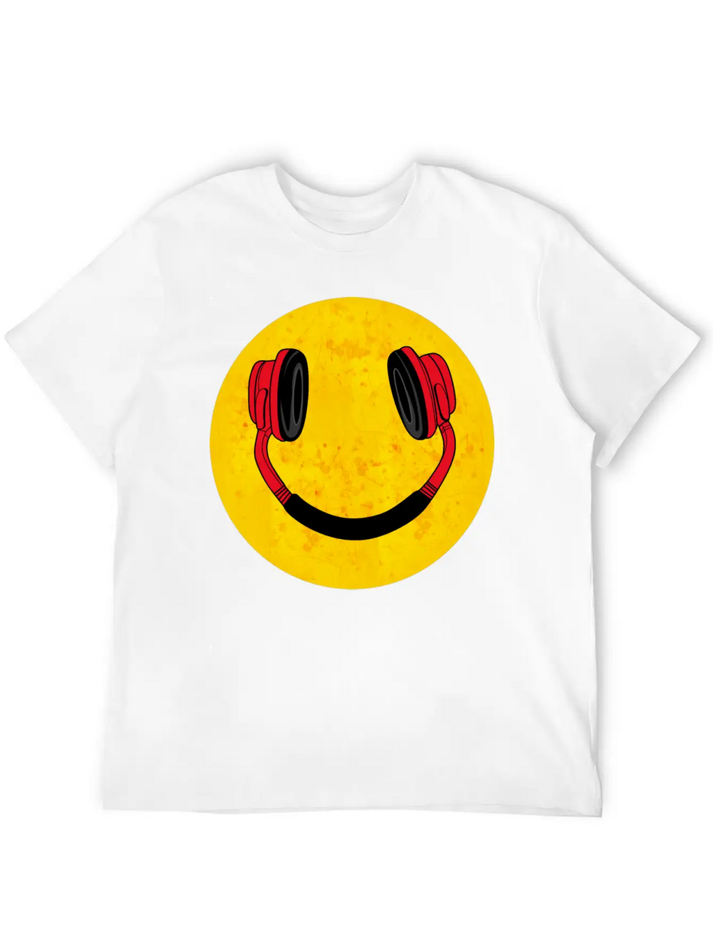 DJ Smile Music Headphones Breathable Soft Cotton T-Shirt – Timeless Casual Look