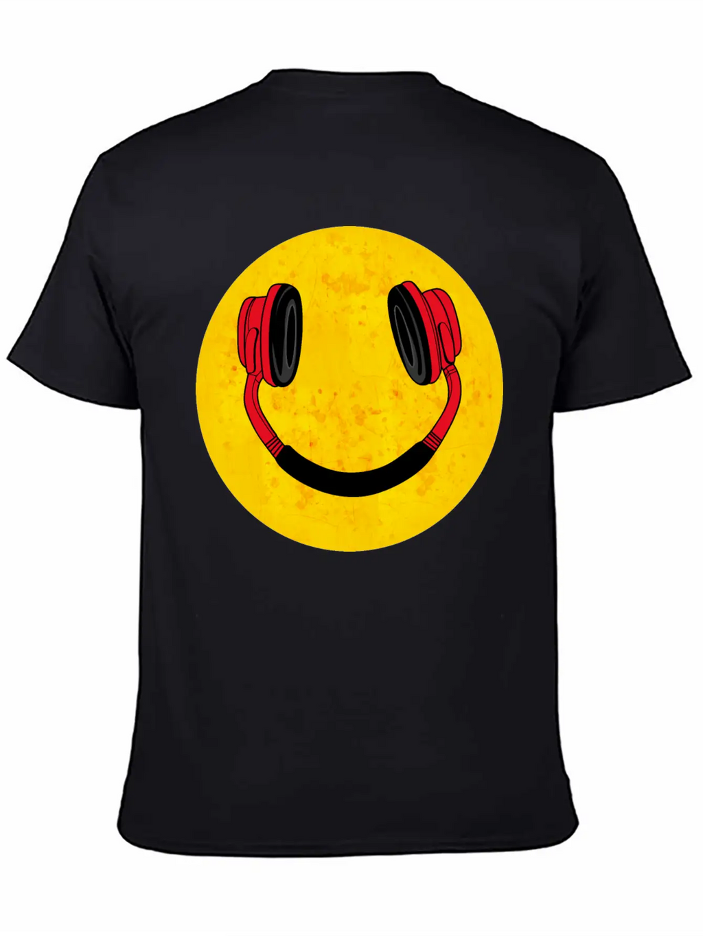 DJ Smile Music Headphones Breathable Soft Cotton T-Shirt – Timeless Casual Look