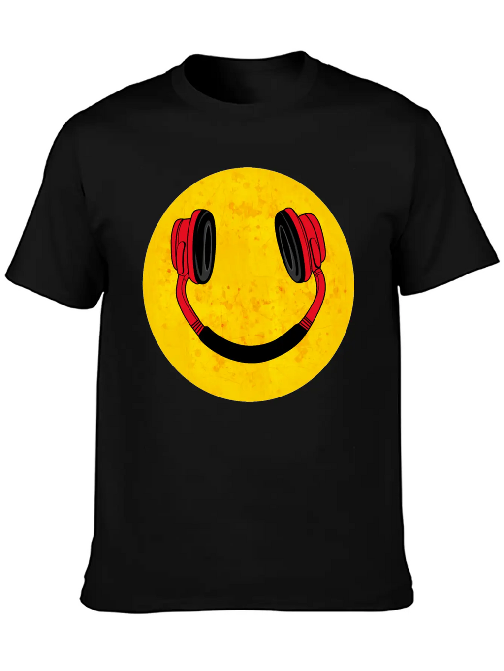 DJ Smile Music Headphones Breathable Soft Cotton T-Shirt – Timeless Casual Look