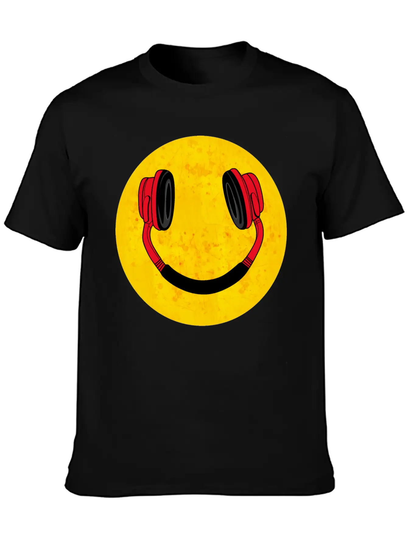DJ Smile Music Headphones Breathable Soft Cotton T-Shirt – Timeless Casual Look