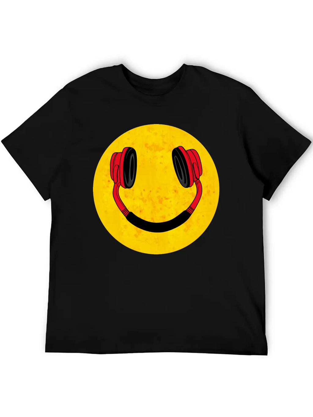 DJ Smile Music Headphones Breathable Soft Cotton T-Shirt – Timeless Casual Look