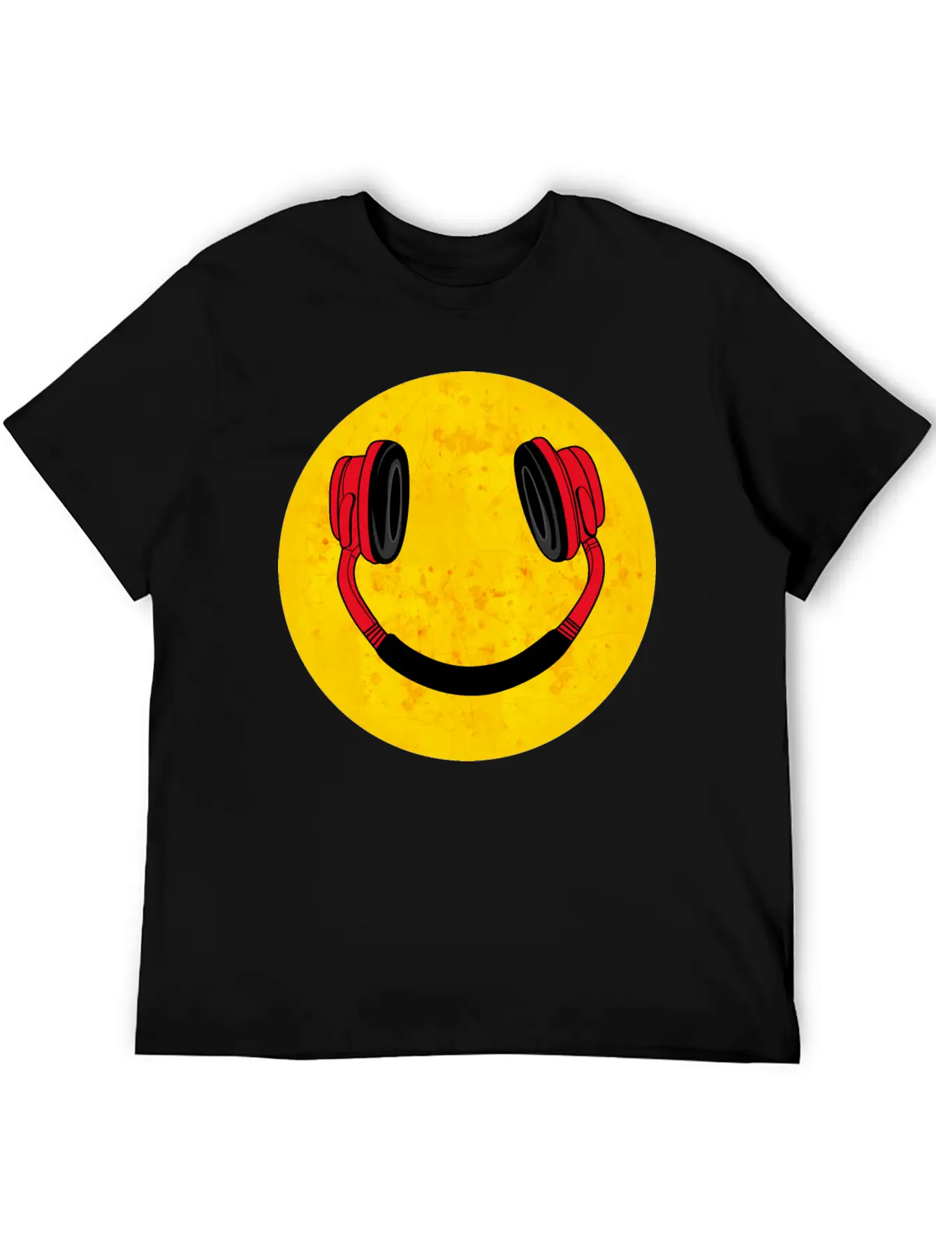 DJ Smile Music Headphones Breathable Soft Cotton T-Shirt – Timeless Casual Look