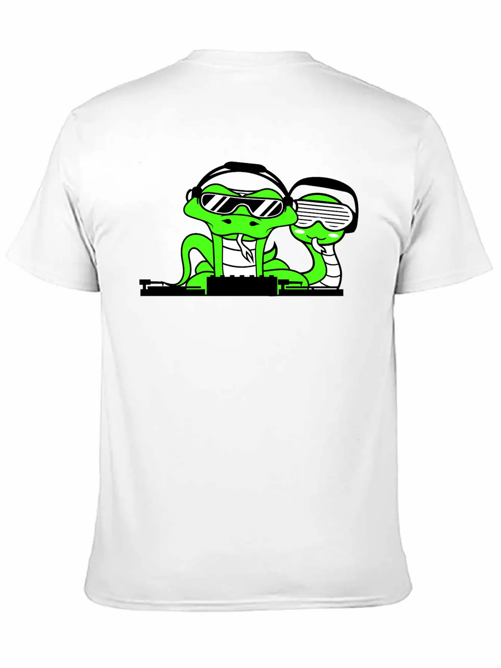 DJ Team 2 Snakes Friends Snake Crew Music Party Unisex Short Sleeve Soft Cotton T-Shirt – Casual Everyday Wear