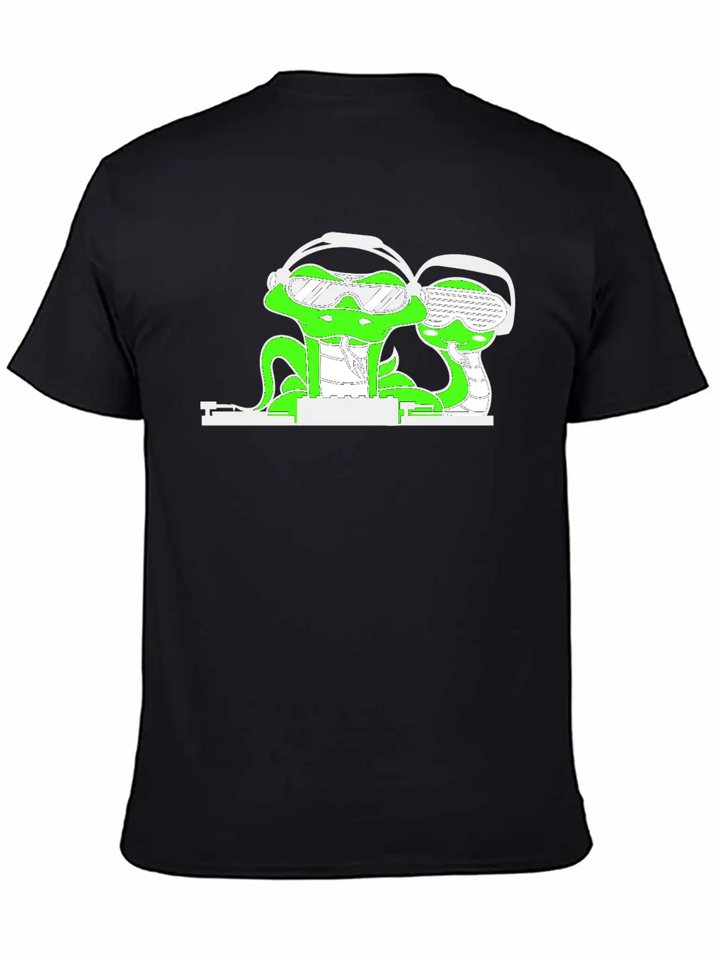 DJ Team 2 Snakes Friends Snake Crew Music Party Unisex Short Sleeve Soft Cotton T-Shirt – Casual Everyday Wear
