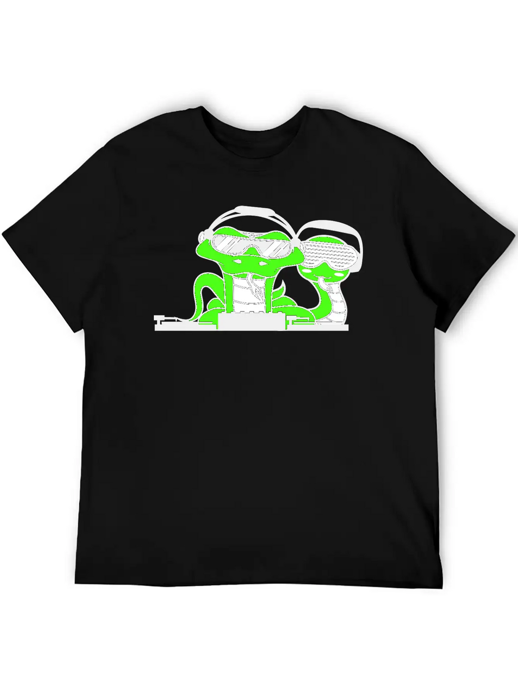 DJ Team 2 Snakes Friends Snake Crew Music Party Unisex Short Sleeve Soft Cotton T-Shirt – Casual Everyday Wear