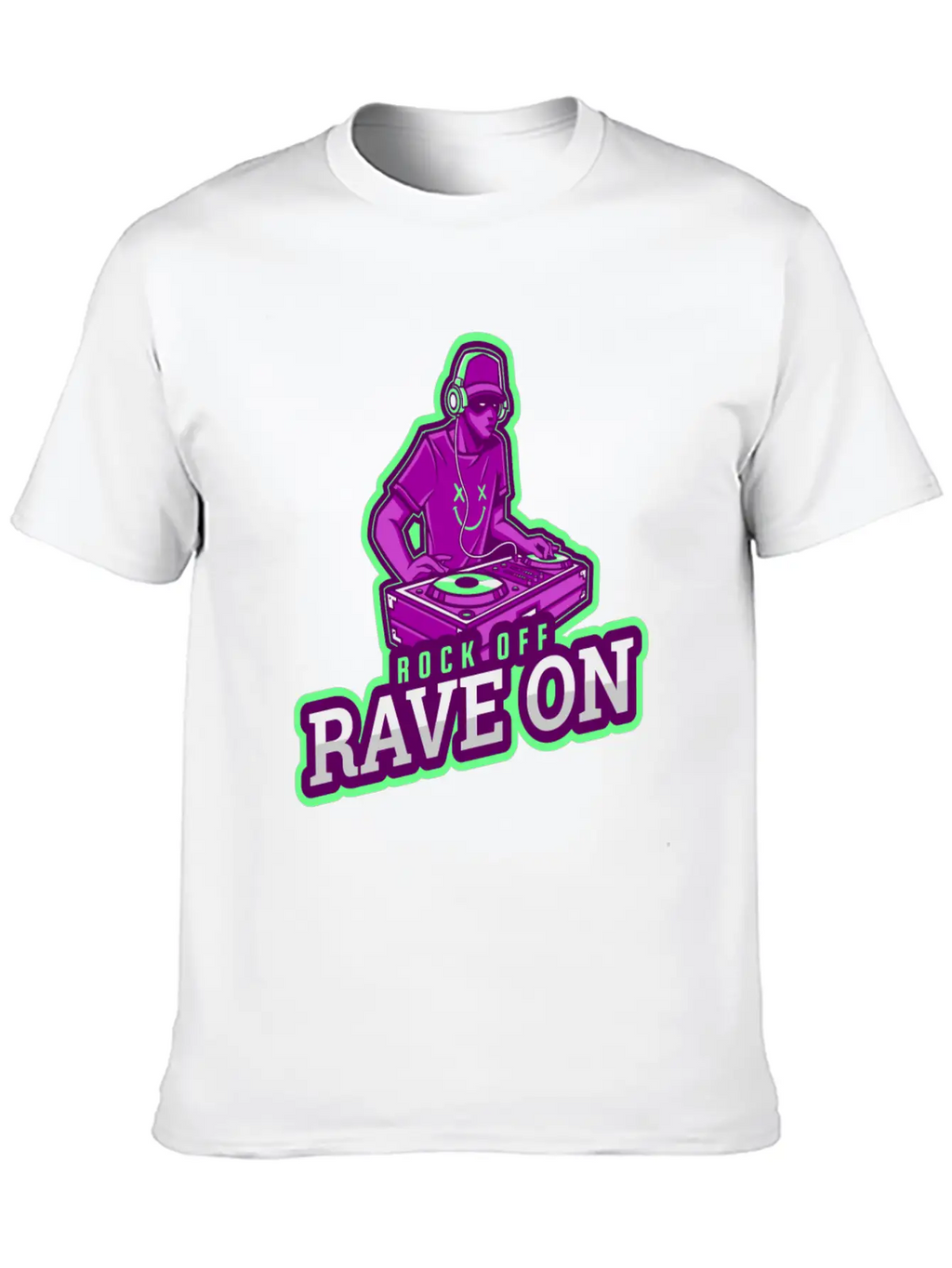 Dj Techno Electronic House Cyperpunk Music Industr Stylish Everyday T-Shirt – Unisex Basic Cotton Tee