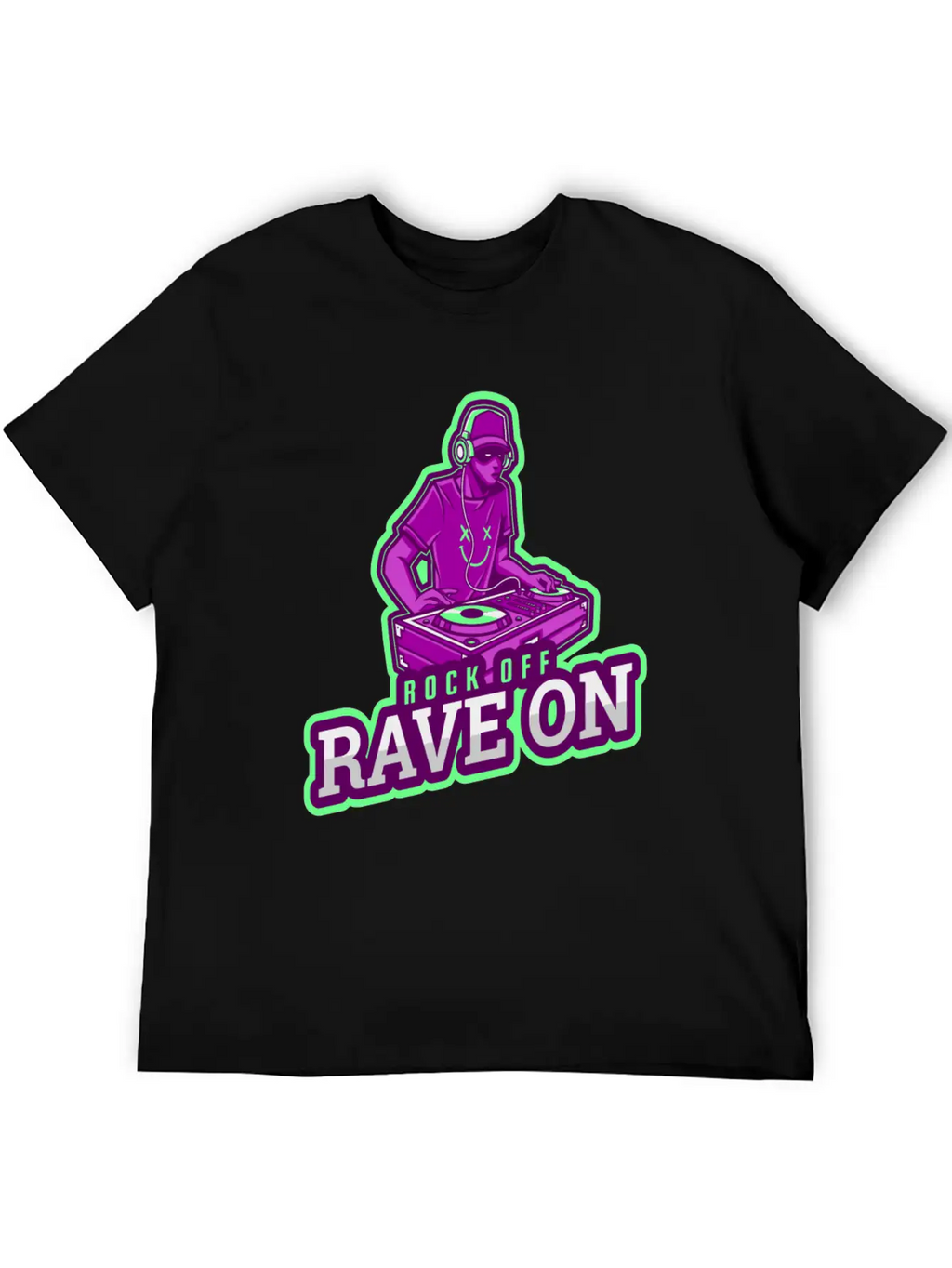 Dj Techno Electronic House Cyperpunk Music Industr Stylish Everyday T-Shirt – Unisex Basic Cotton Tee
