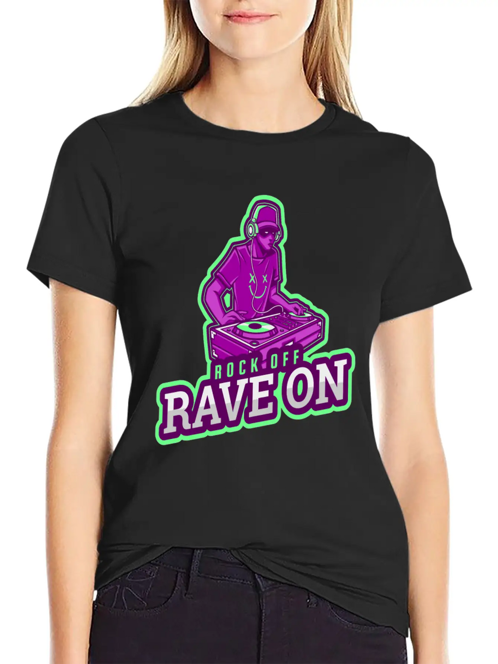 Dj Techno Electronic House Cyperpunk Music Industr Stylish Everyday T-Shirt – Unisex Basic Cotton Tee