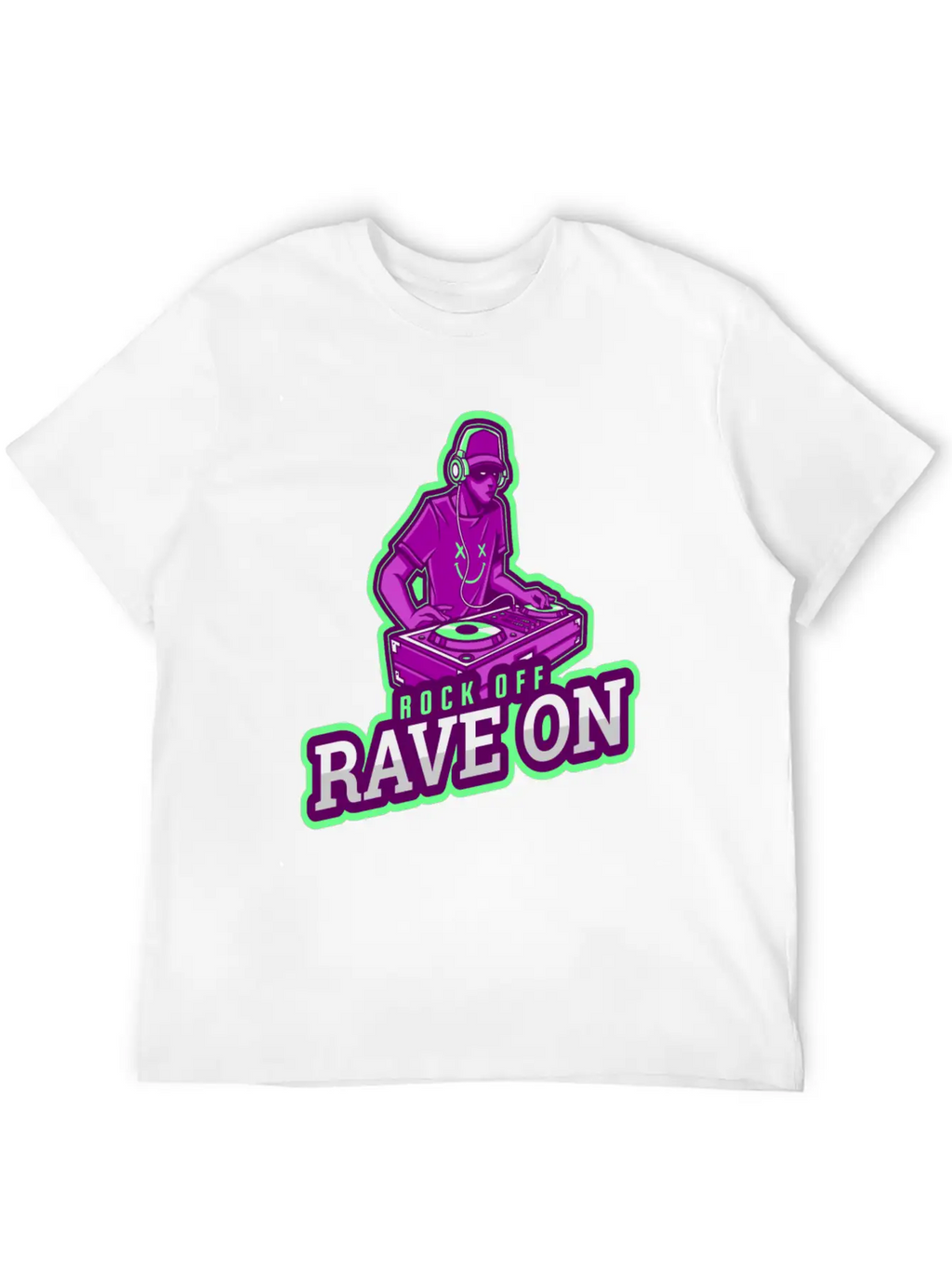 Dj Techno Electronic House Cyperpunk Music Industr Stylish Everyday T-Shirt – Unisex Basic Cotton Tee