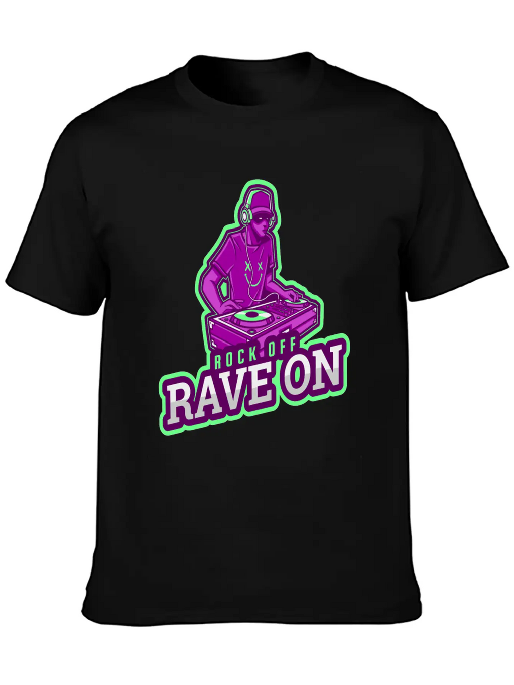 Dj Techno Electronic House Cyperpunk Music Industr Stylish Everyday T-Shirt – Unisex Basic Cotton Tee
