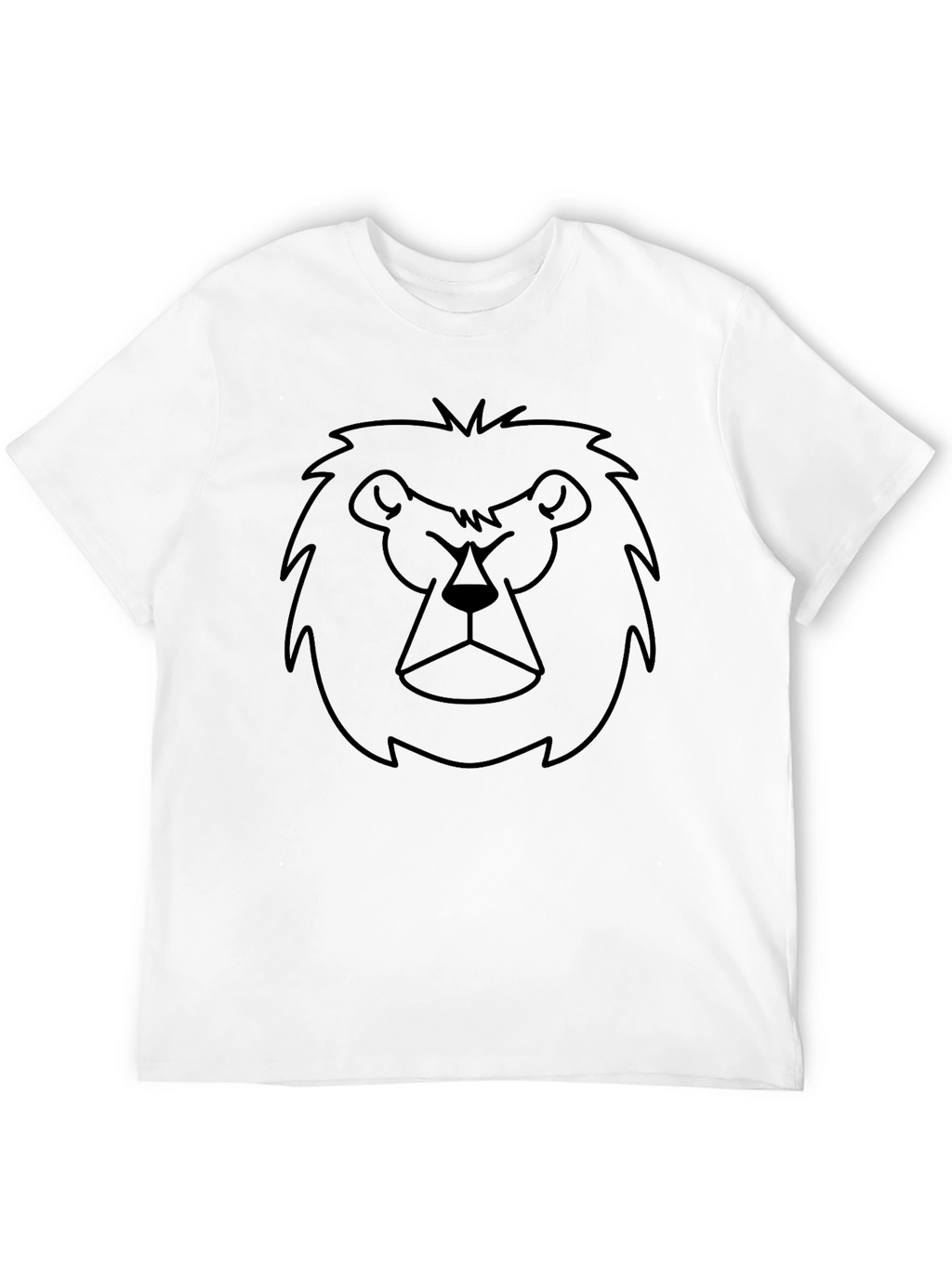 Lion Graphic Tee - Black Unisex T-Shirt