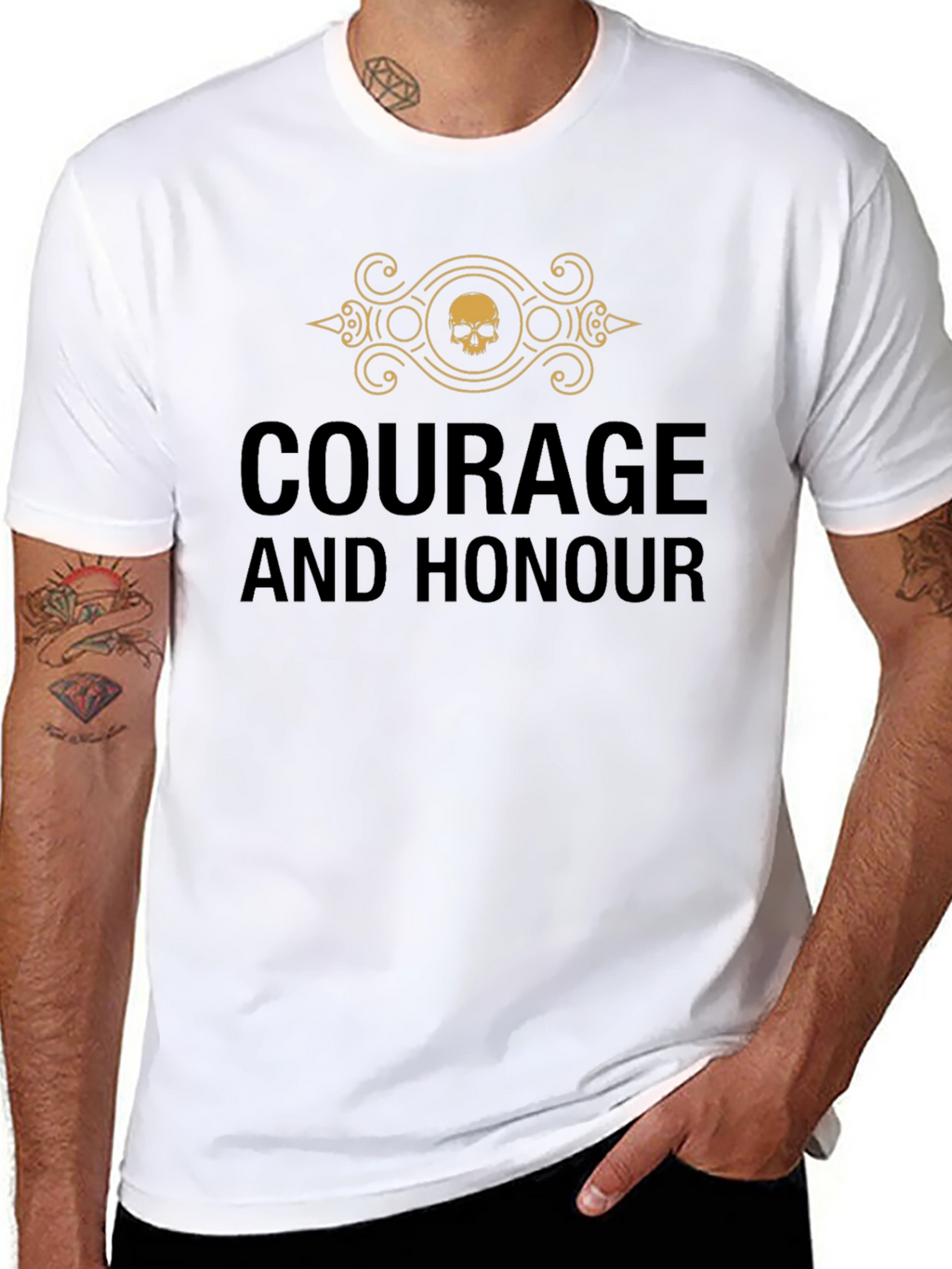 Courage and Honour Graphic Print T-Shirt