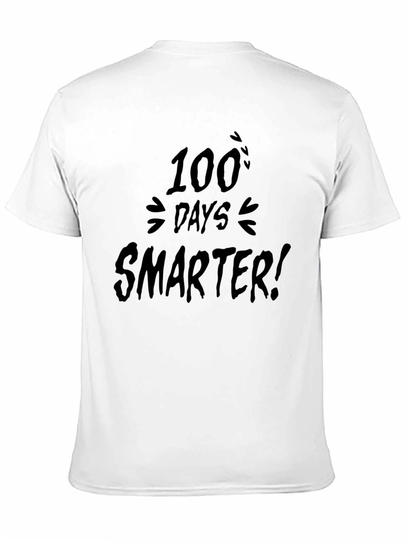 100 Days Smarter T-Shirt - Soft Cotton Crew Neck Tee