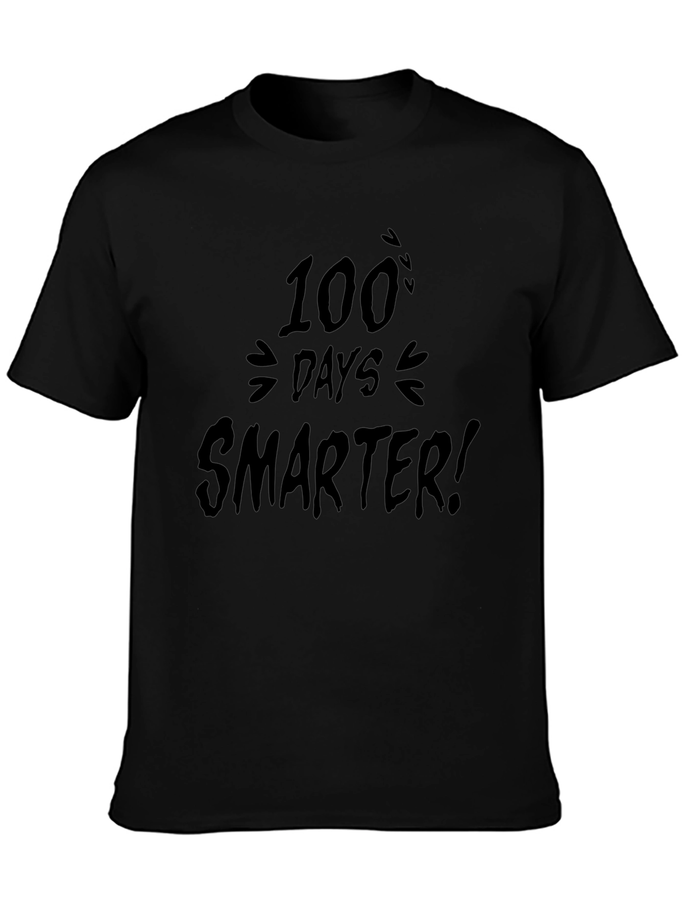 100 Days Smarter T-Shirt - Soft Cotton Crew Neck Tee
