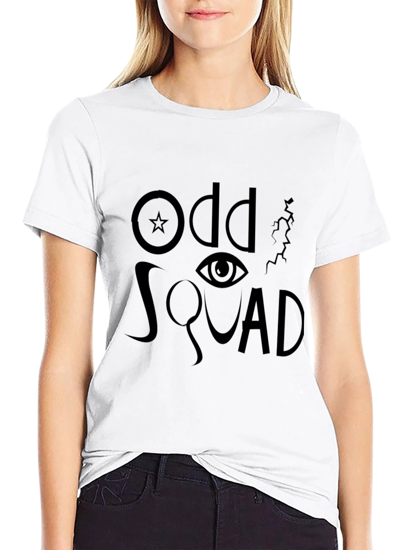 Odd Squad Graphic Print Black T-Shirt