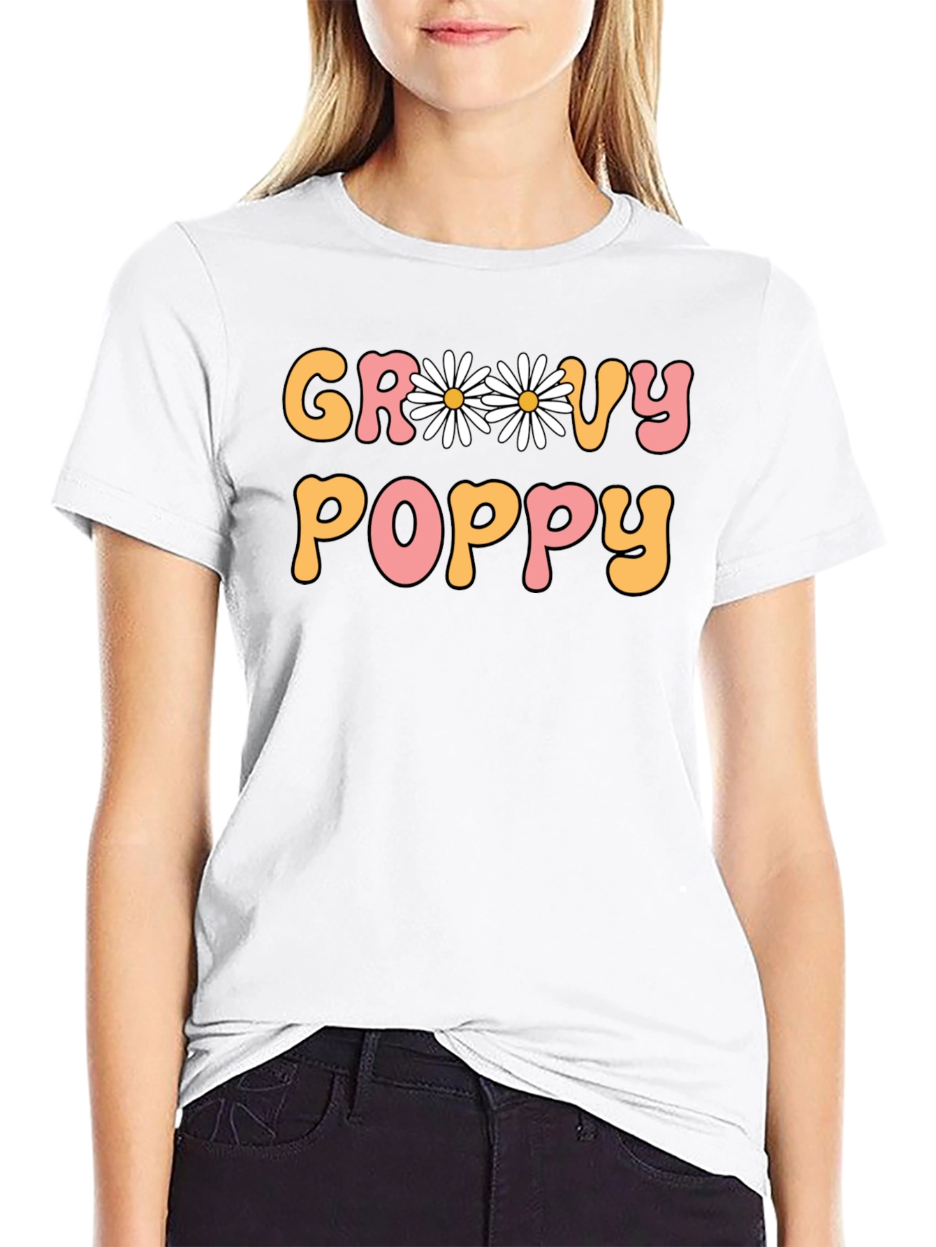 Groovy Poppy Graphic T-Shirt