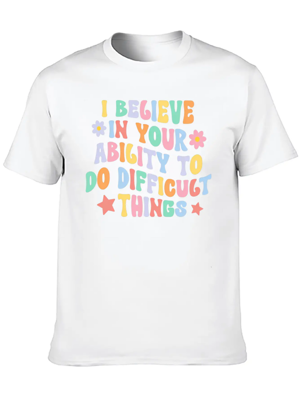 Do Difficult Things Motivational Test Day Testing Unisex Casual T-Shirt – Clean Design For Daily Comfort