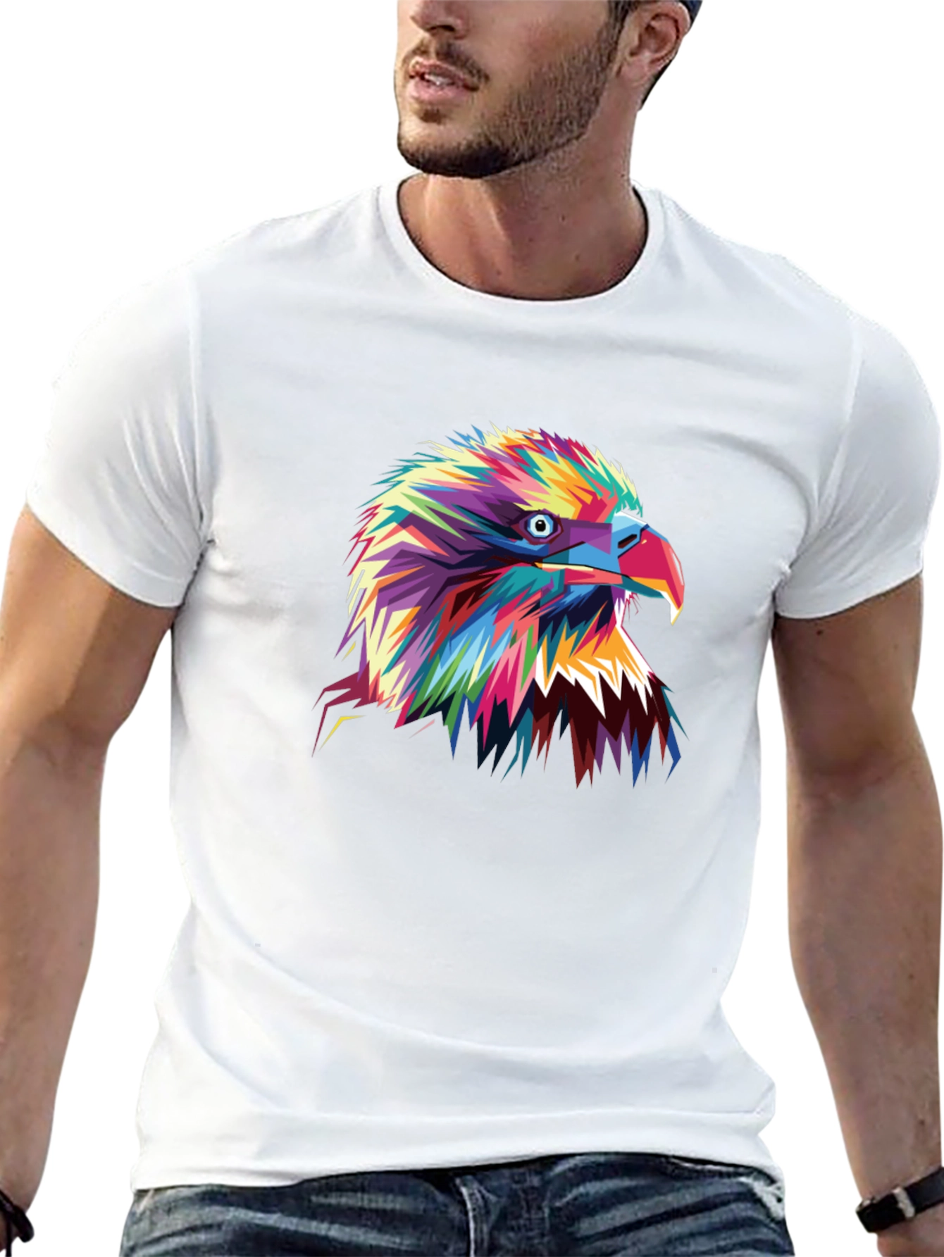 Bold Eagle Graphic Tee - Vibrant Colors