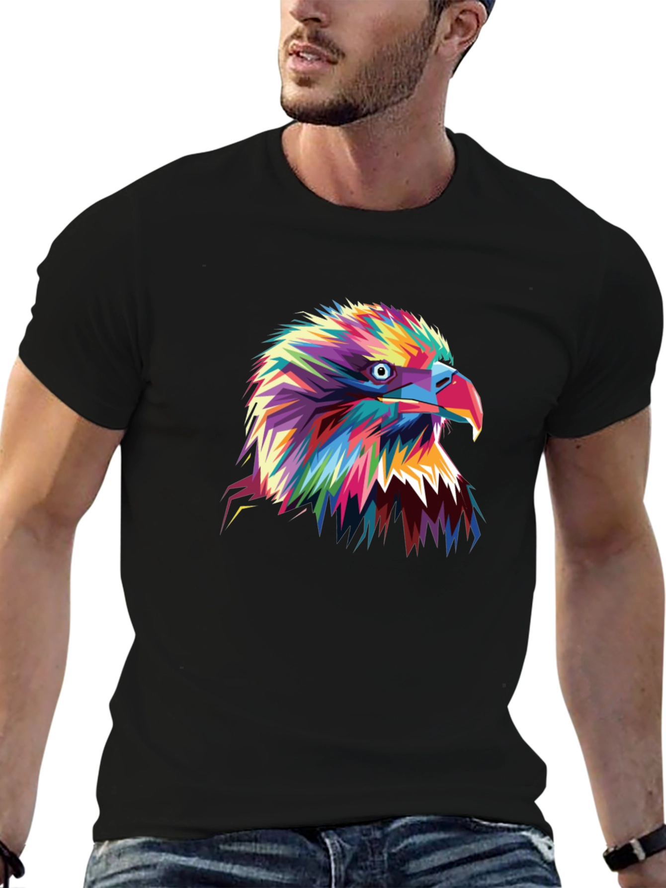 Bold Eagle Graphic Tee - Vibrant Colors