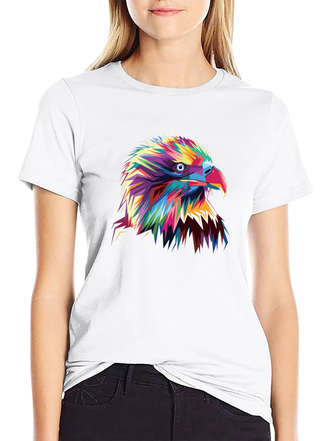 Bold Eagle Graphic Tee - Vibrant Colors