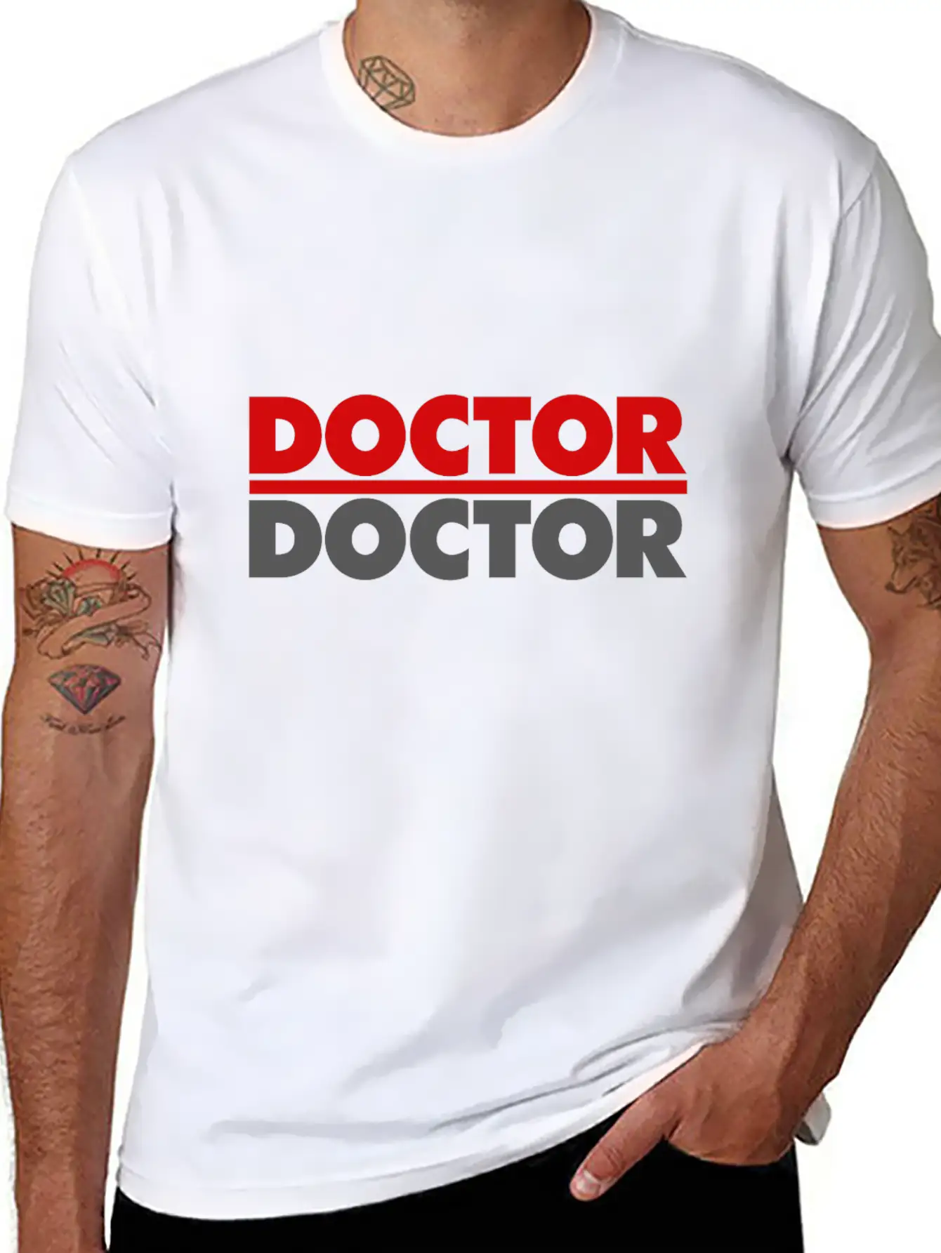 Doctor Doctor Essential Cotton Tee For Daily Outfits – Unisex Style