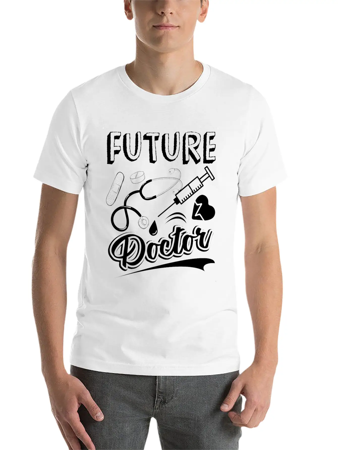 Doctor Future Doctor Breathable Soft Cotton T-Shirt – Timeless Casual Look