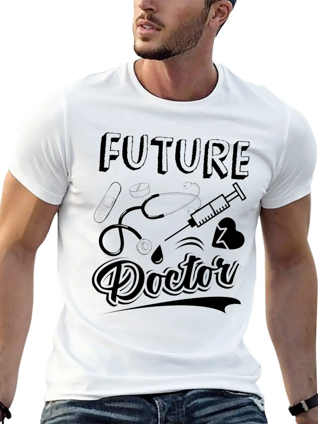 Doctor Future Doctor Breathable Soft Cotton T-Shirt – Timeless Casual Look