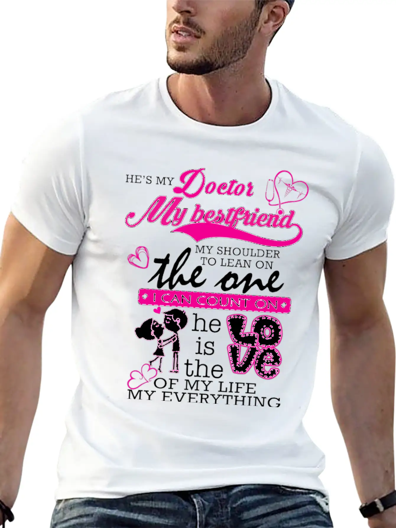 Doctor - He's Also The One I Can Count On Classic Fit Graphic Tee For Daily Comfort – Unisex Cotton Shirt