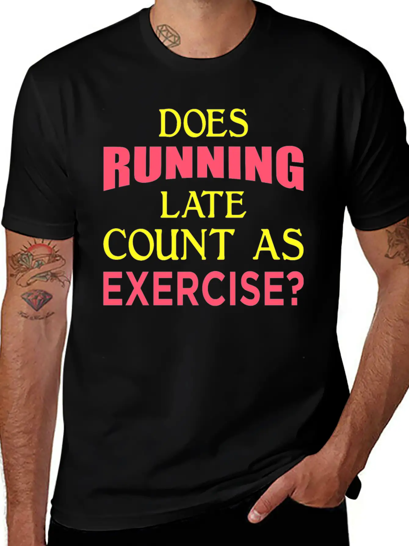 Does Running Late Count As Exercise? Yp Unisex Casual T-Shirt – Clean Design For Daily Comfort