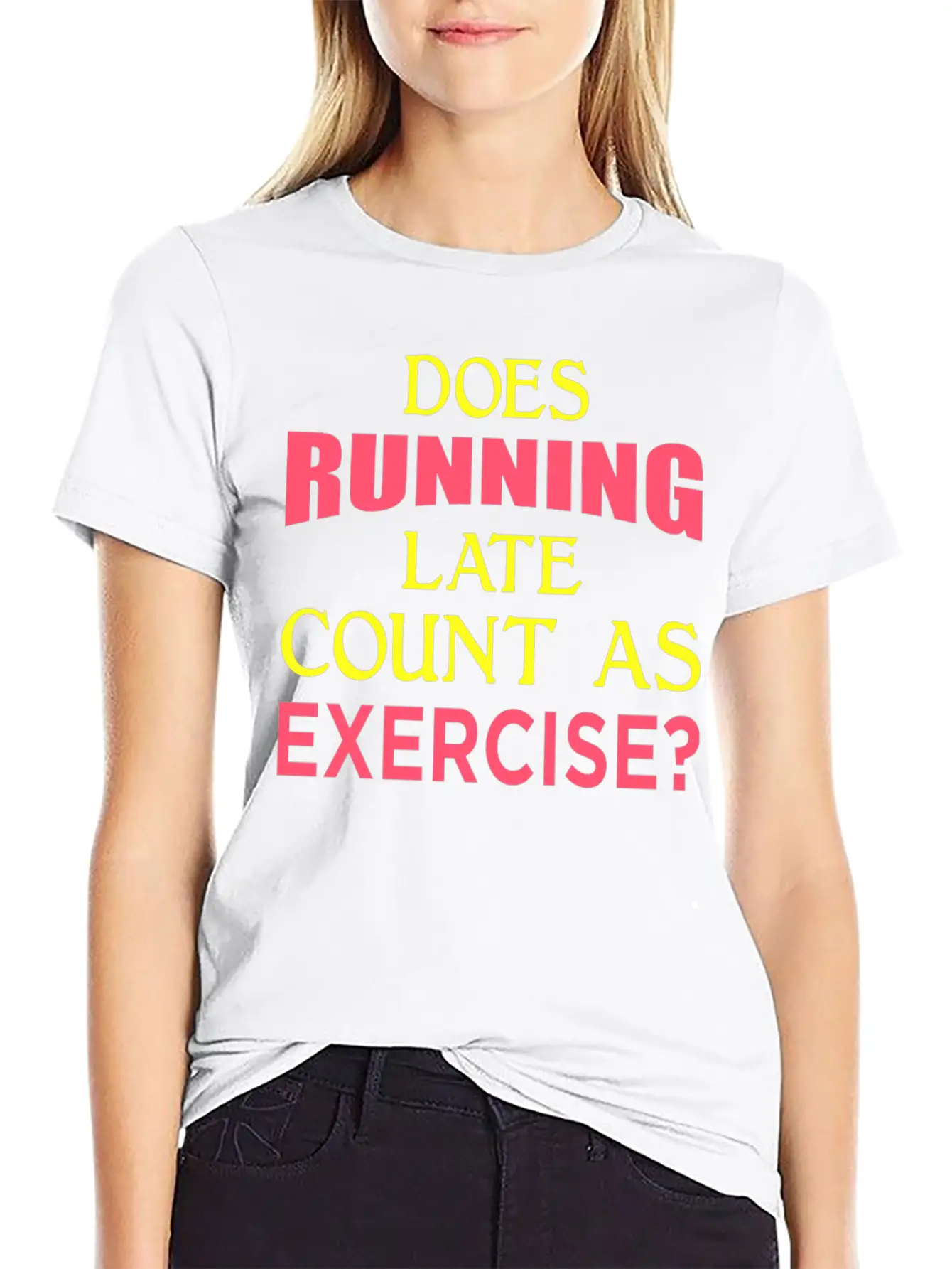 Does Running Late Count As Exercise? Yp Unisex Casual T-Shirt – Clean Design For Daily Comfort