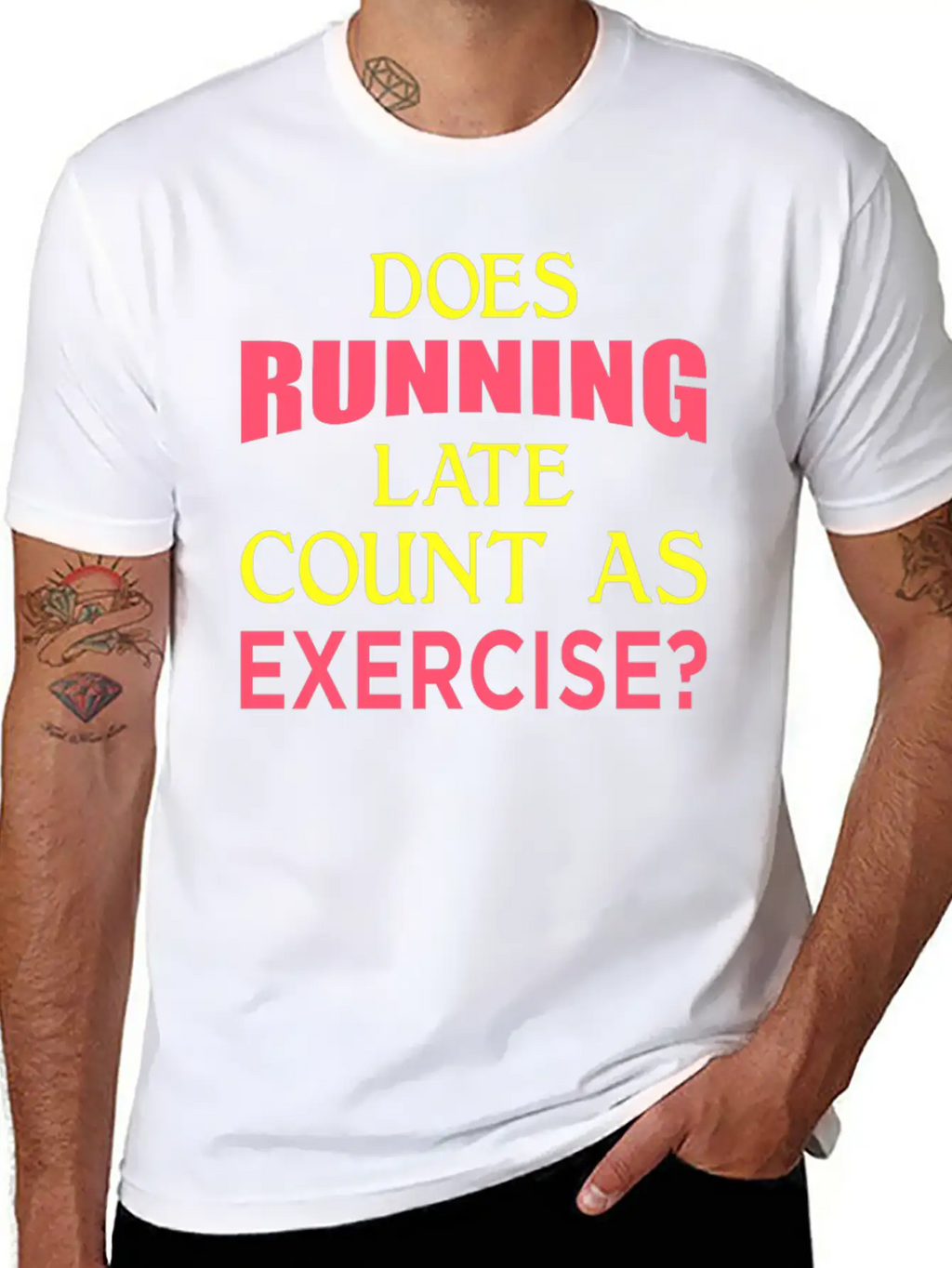 Does Running Late Count As Exercise? Yp Unisex Casual T-Shirt – Clean Design For Daily Comfort