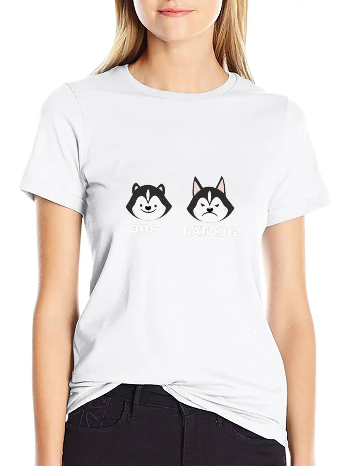 Dog And Batdog Essential Cotton Tee For Daily Outfits – Unisex Style