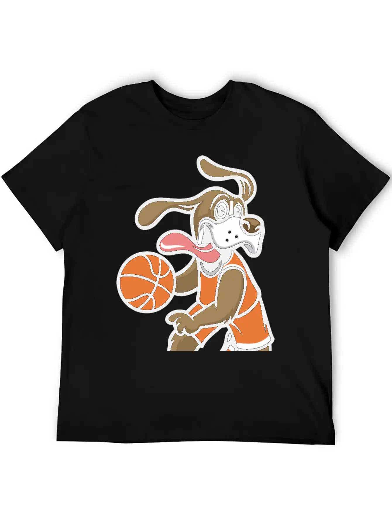 Dog Basketball Breathable Soft Cotton T-Shirt – Timeless Casual Look