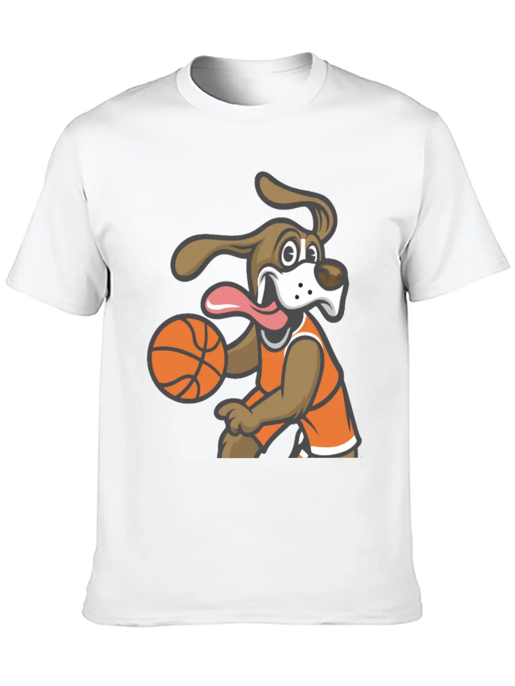 Dog Basketball Breathable Soft Cotton T-Shirt – Timeless Casual Look