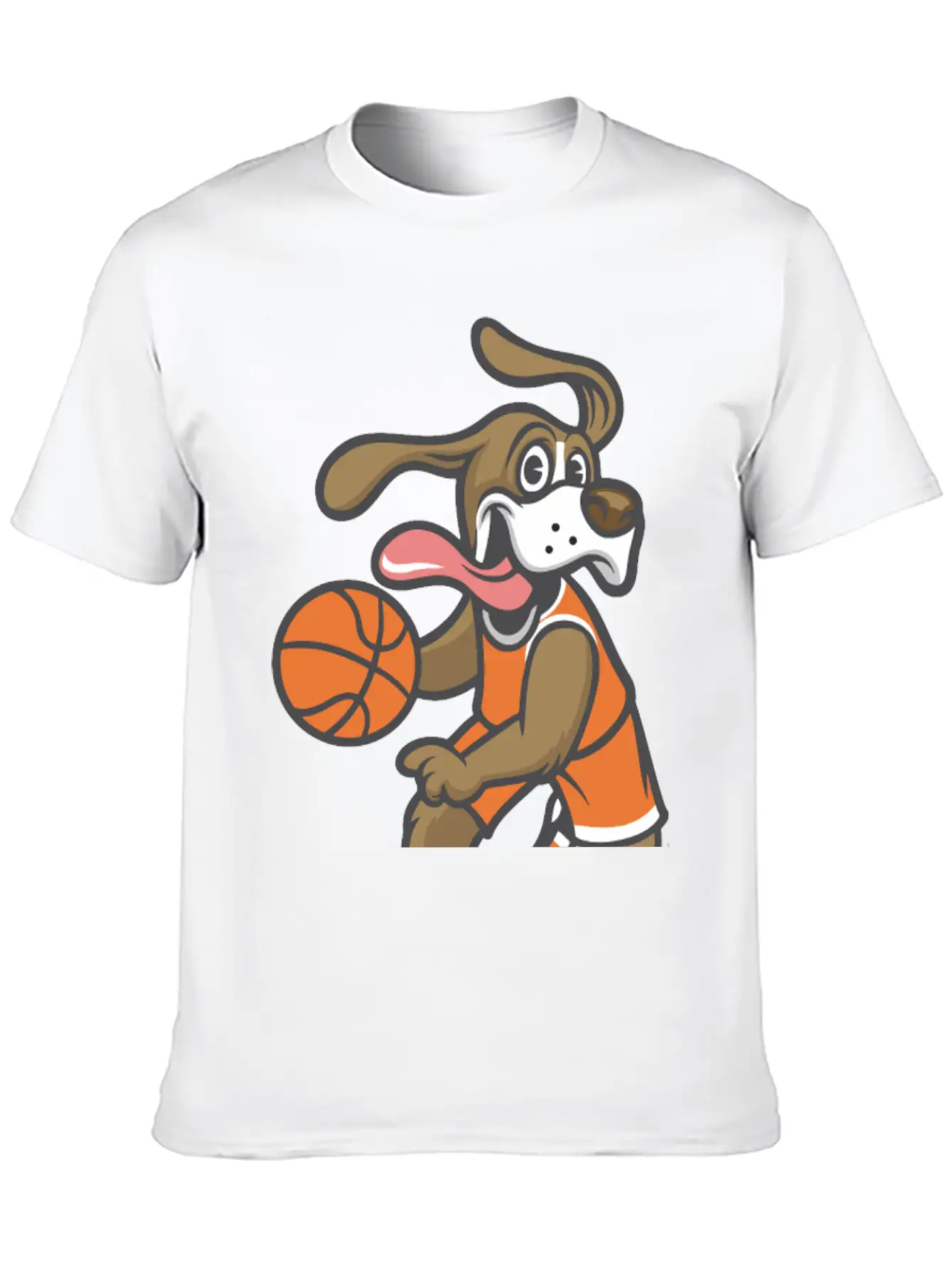 Dog Basketball Breathable Soft Cotton T-Shirt – Timeless Casual Look