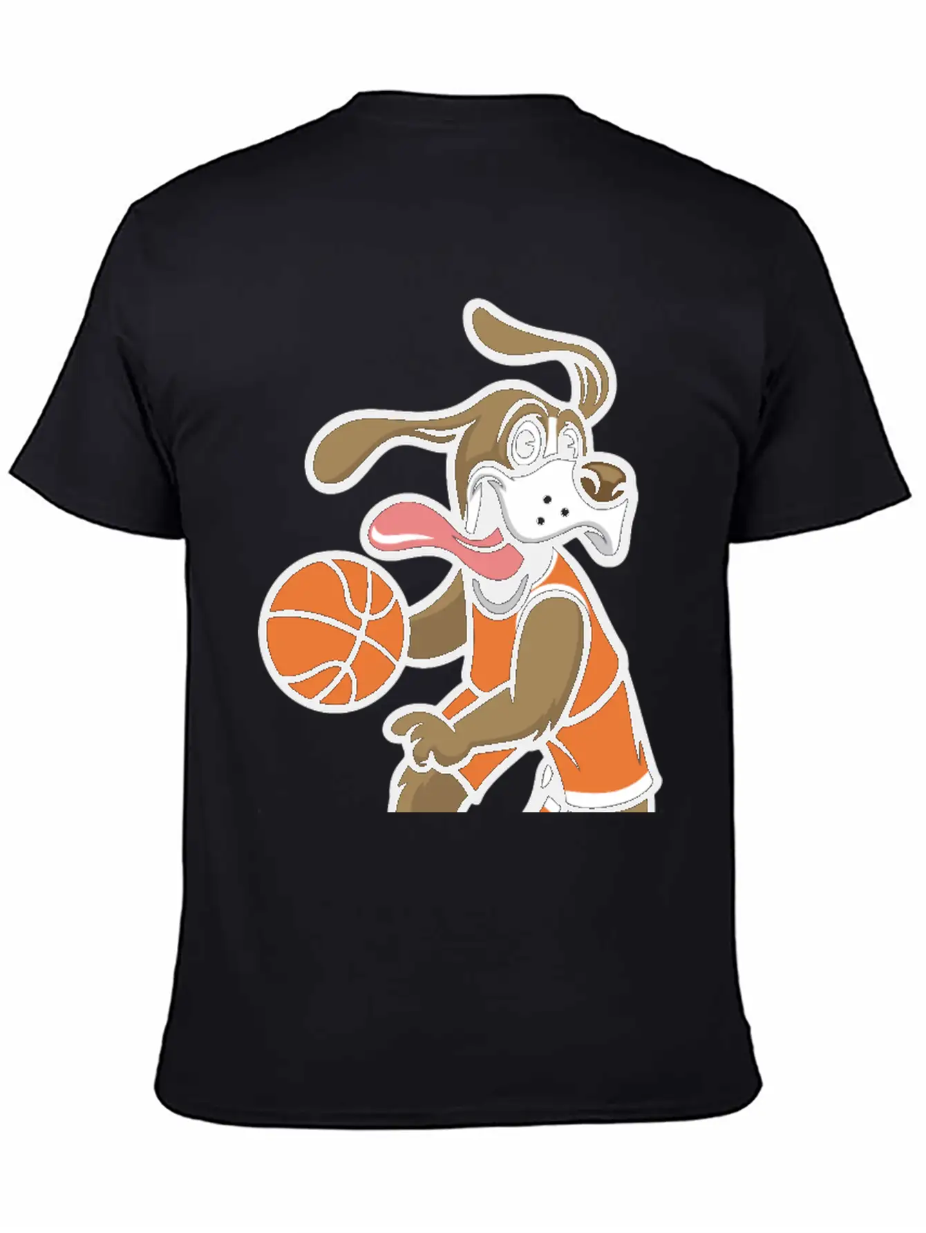 Dog Basketball Breathable Soft Cotton T-Shirt – Timeless Casual Look