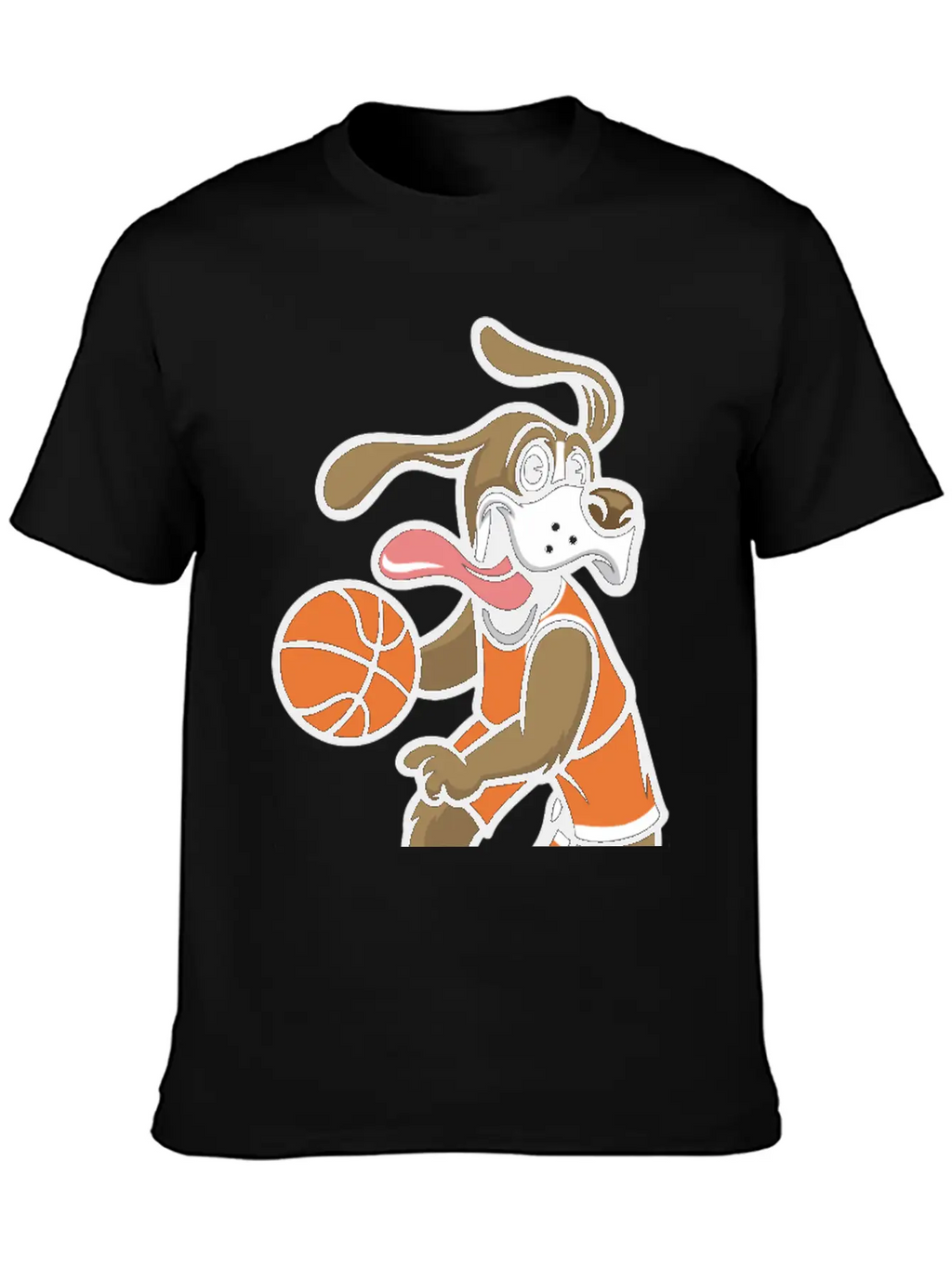 Dog Basketball Breathable Soft Cotton T-Shirt – Timeless Casual Look
