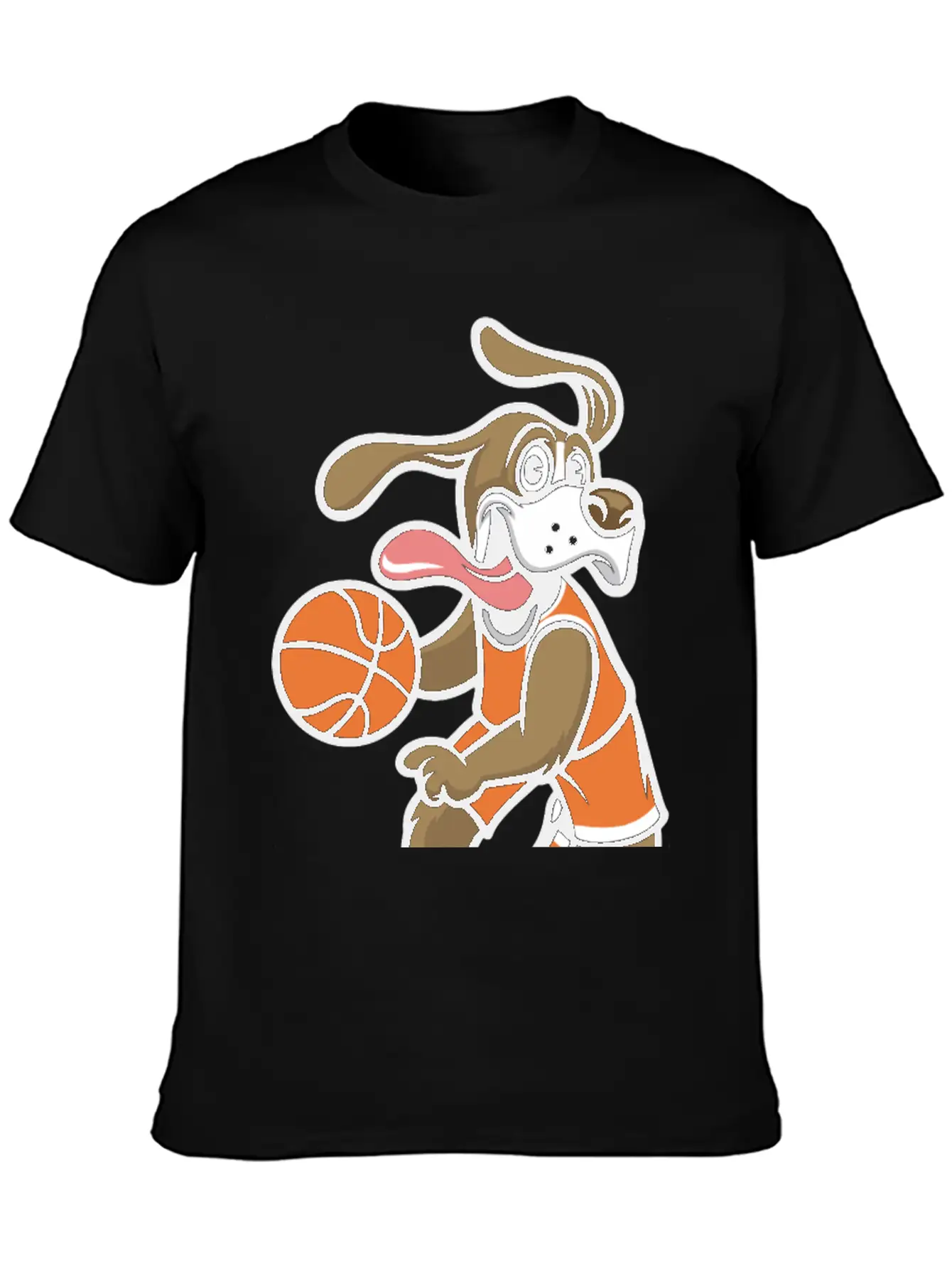 Dog Basketball Breathable Soft Cotton T-Shirt – Timeless Casual Look