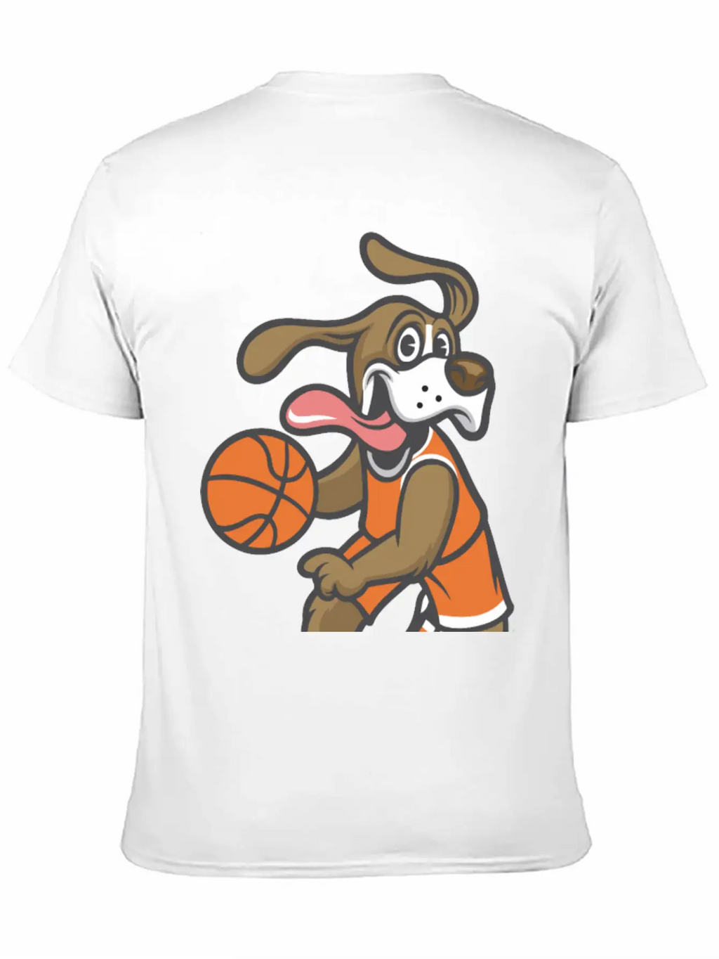 Dog Basketball Breathable Soft Cotton T-Shirt – Timeless Casual Look