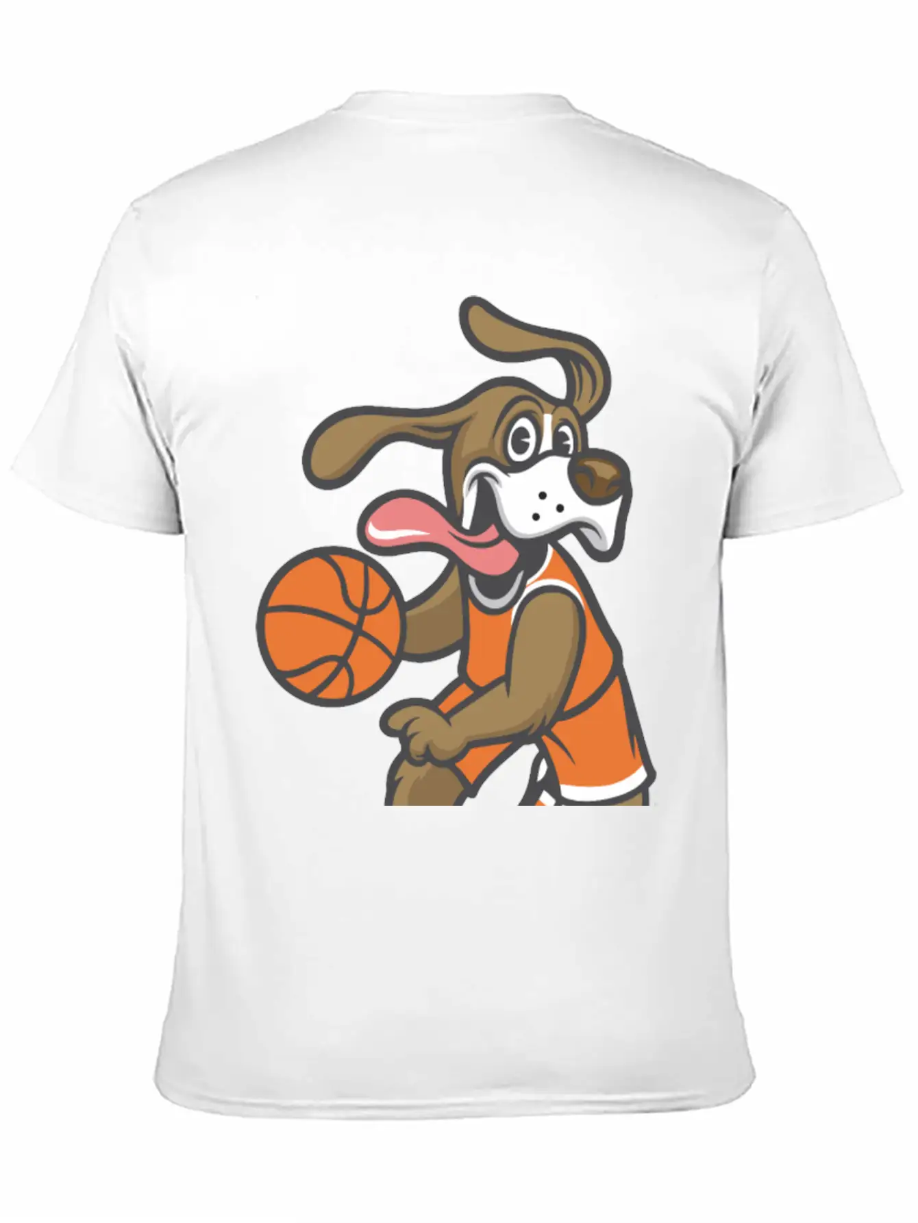 Dog Basketball Breathable Soft Cotton T-Shirt – Timeless Casual Look